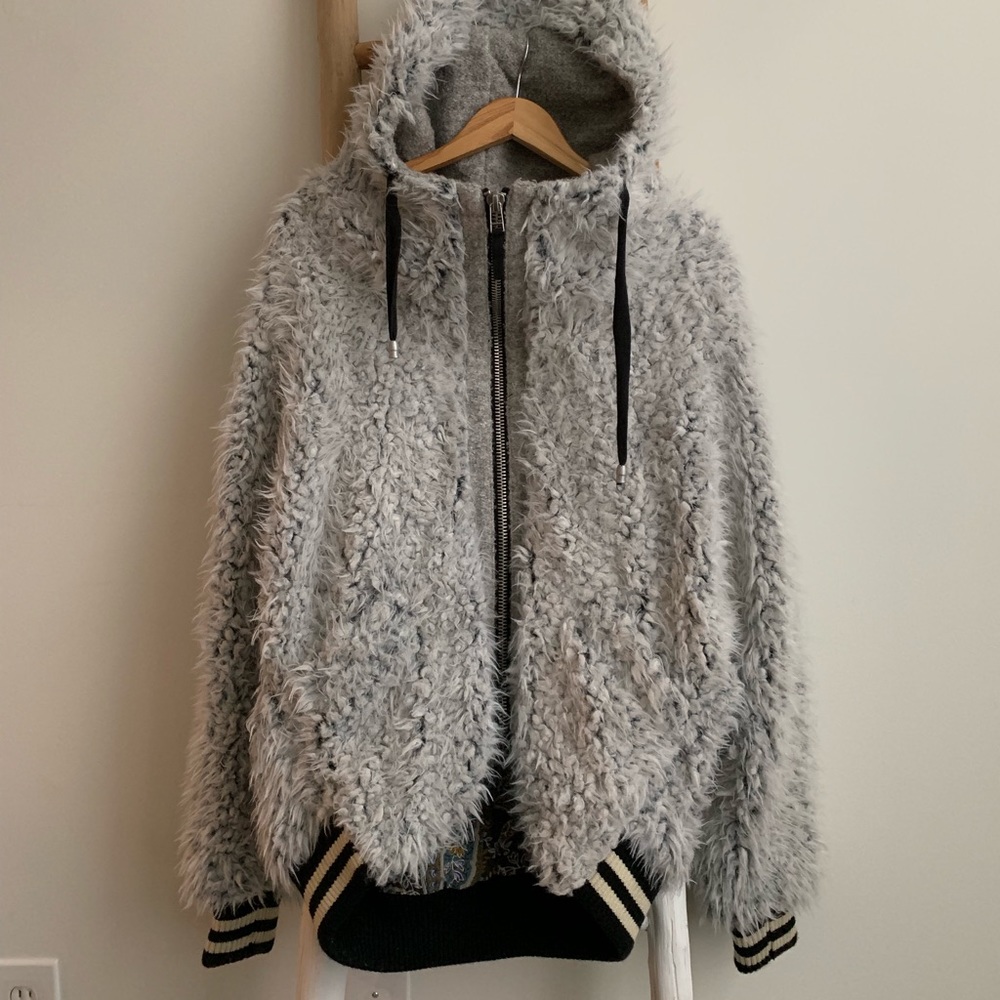 Free People Fluffy Dolman Jacket